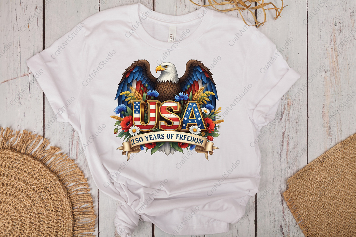 USA 250th Anniversary Patriotic Png, an Illustration by CraftArtStudio (Photo 2 of 4)