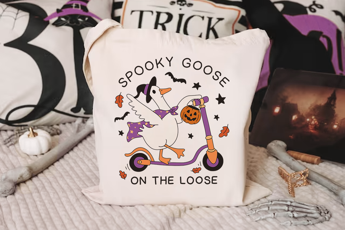 Retro Halloween Goose PNG Clipart, a Seasonal Illustration by LemonDesign (Photo 3 of 5)