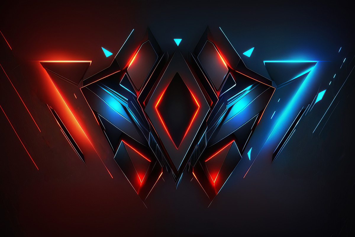 Red and Blue Futuristic Backgrounds, a Background Graphic by Bilgep_design (Photo 2 of 17)