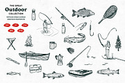 Outdoor Camping vector Illustrations, a Decorative Illustration by dicreate (Thumbnail 4 of 16)