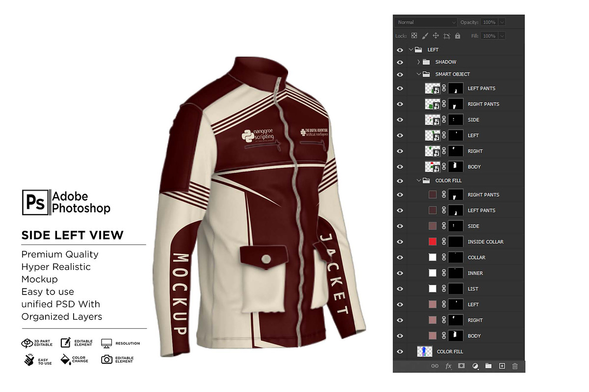 Tracker Jacket Fulllziper Mockup, a Shirt Mockup by Nanggroe Scripting (Photo 7 of 9)