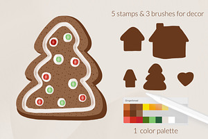 Gingerbread Procreate Creator Kit