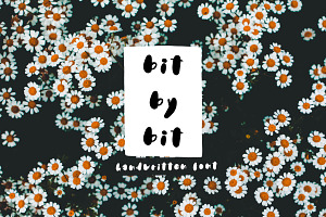 Bit by Bit handwritten font