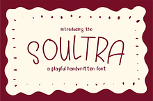 Soultra - Playful Handwritten Font