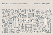 Chemistry Hand drawn Doodle Set, an Education Illustration by KathrineWatercolor (Thumbnail 3 of 6)
