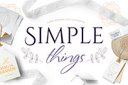 Simple things branding set, a Branding & Logo Template by Beauty Drops (Thumbnail 1 of 9)