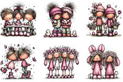 Watercolor Easter Kids Clipart, an Illustration by CraftArtStudio (Thumbnail 2 of 6)