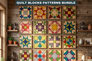Quilt Block Patterns Modern Mosaic W
