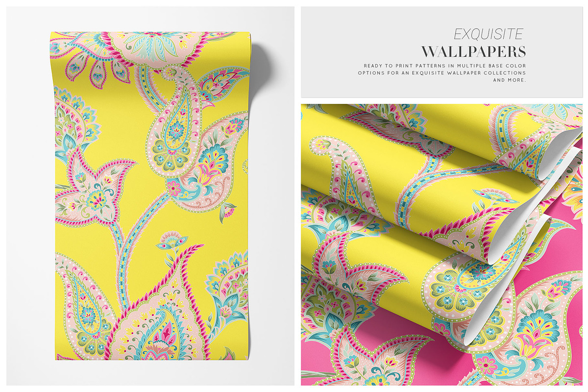 Persian Pink Paisley luxury Patterns, a Graphic by TSTUDIO (Photo 12 of 12)