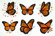 Whimsical Summer Monarch Butterflies, an Animal Illustration by Creative Art (Thumbnail 5 of 8)