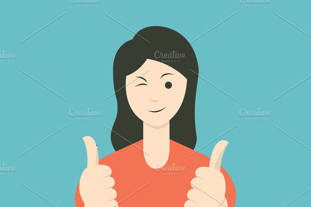 Woman in 6 gestures, a Healthcare Illustration by Smiley Creative (Photo 7 of 7)