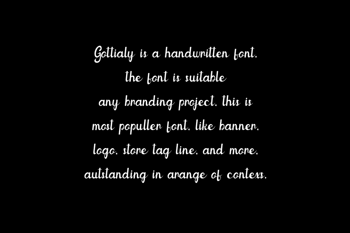 Gottialy - Elegant & Typography Font, a Handwritten Font by QR Design Studio (Photo 5 of 11)