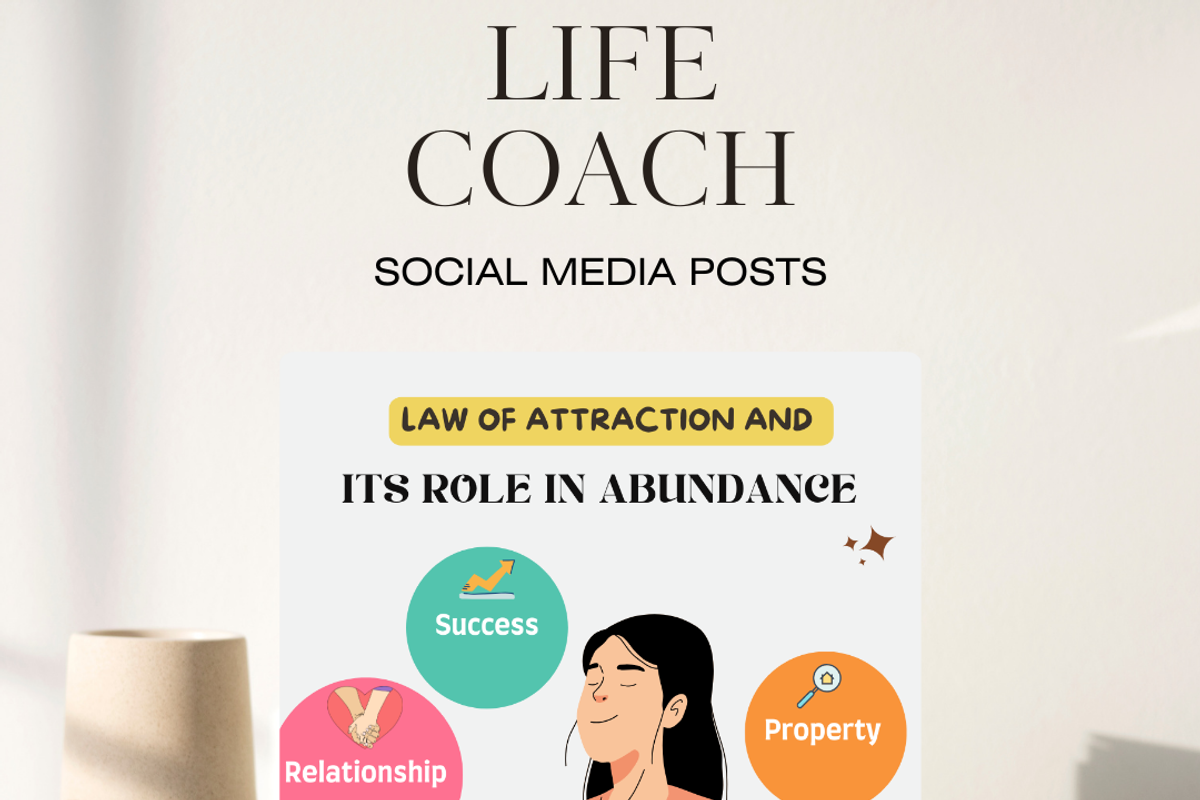 30 Life Coach Social Posts, a Social Media Template by Local Marketing Templates (Photo 1 of 8)