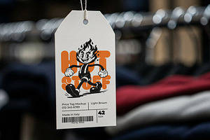 Paper Price Tag Mockup, a Product Mockup by Designer Dude