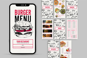 Burger Menu Digital Version, a Social Media Template by McLittle Stock