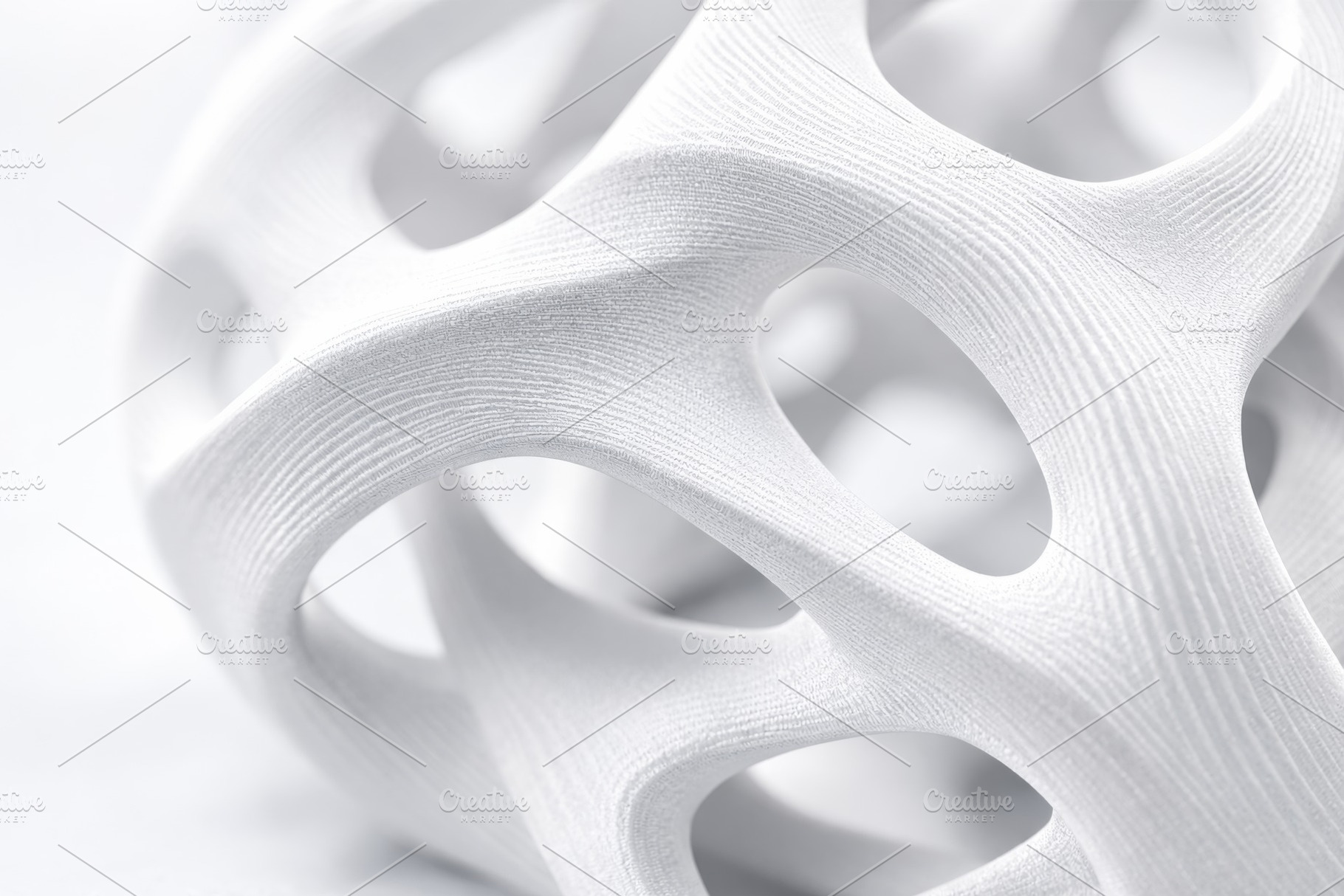 Abstract white structure closeup resembling futuristic design, a Photo by Dvoevnore photos