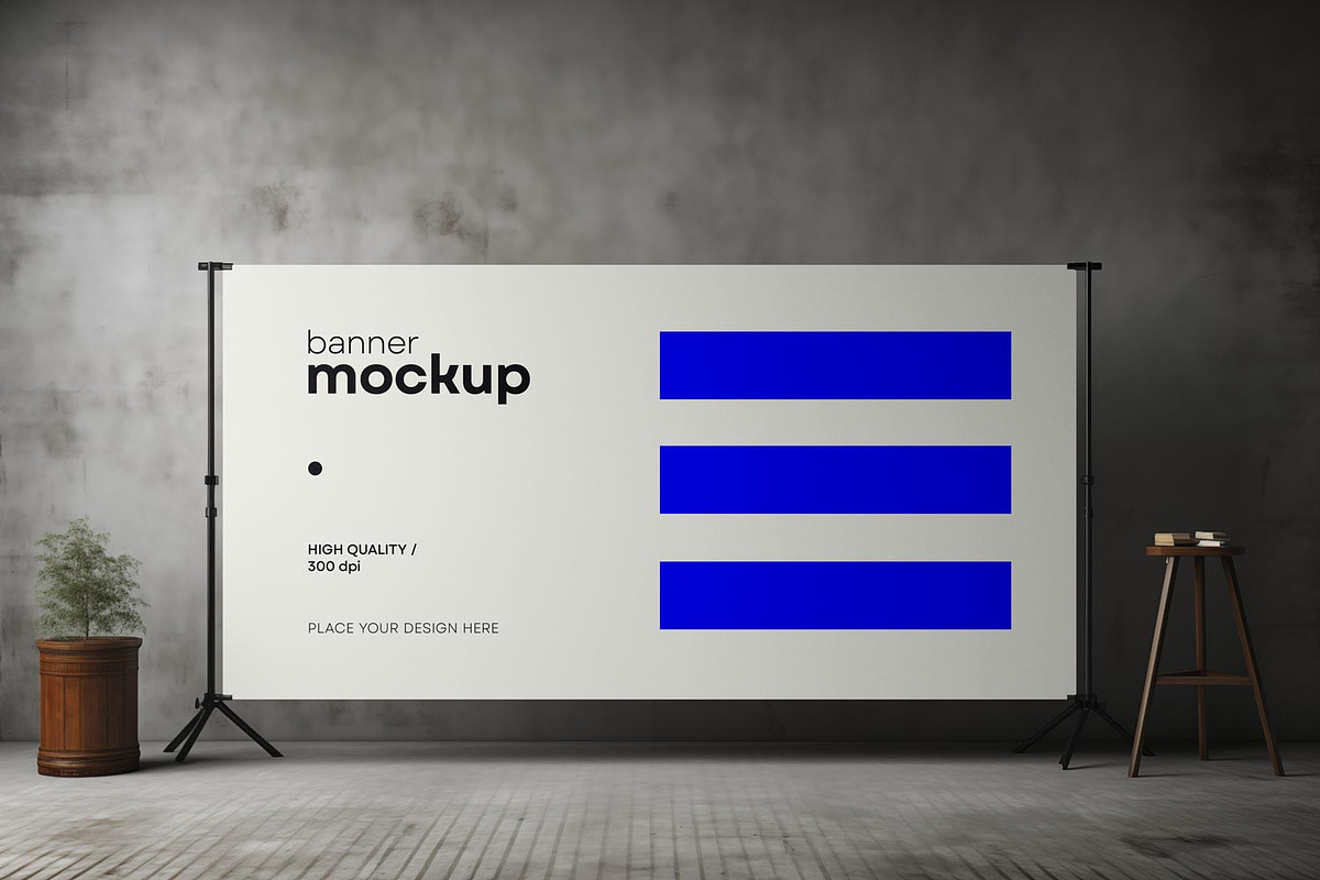 Banner and Press Wall Mockup, an Advertising Mockup by dpi (Photo 13 of 13)