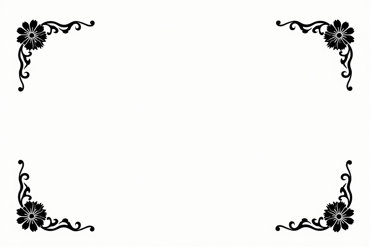 Elegant Border Silhouette Set, an Illustration by musafir_fashion (Photo 2 of 9)
