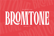 BROMTONE, a Serif Font by Khoir (Thumbnail 1 of 13)