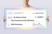 Giant Cheque Template, a Stationery Template by BrandPacks (Thumbnail 5 of 6)