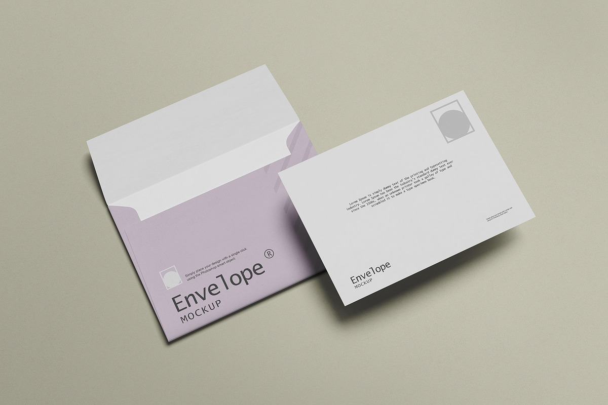 Envelope Mockup, a Stationery Template by Tahtagraphic (Photo 3 of 7)