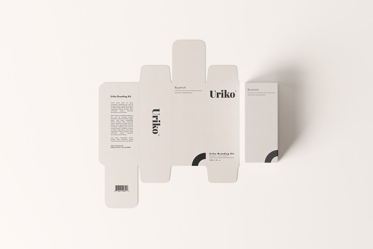 Uriko - Cosmetic Branding Kit, a Packaging Mockup by pmvch (Photo 3 of 26)