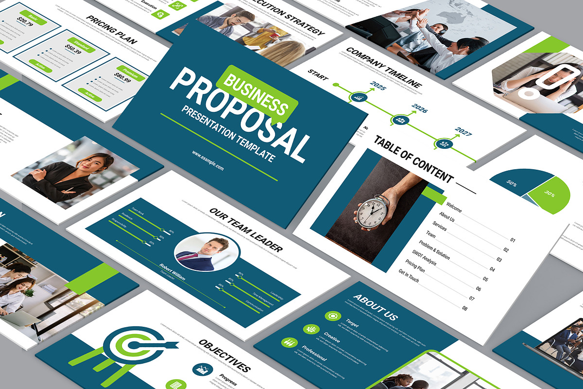 Business Proposal Presentation, a Presentation Template by Mighty-Slide (Photo 1 of 5)