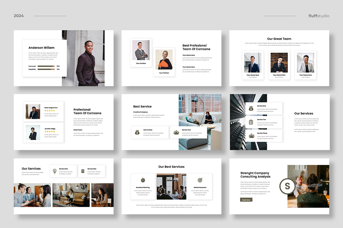Company Profile Keynote Template, a Presentation Template by fluffstudio (Photo 3 of 6)