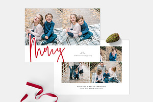 Christmas Card Template CD149