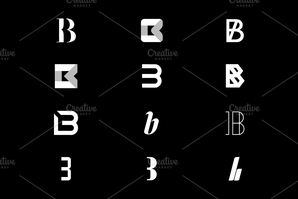 12 B Letter Logos - Vector & Mock-Up, a Branding & Logo Template by Multiple (Photo 3 of 5)
