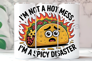 Spicy Disaster 20oz Tumbler, an Arts & Entertainment Photo by LamanAzalea