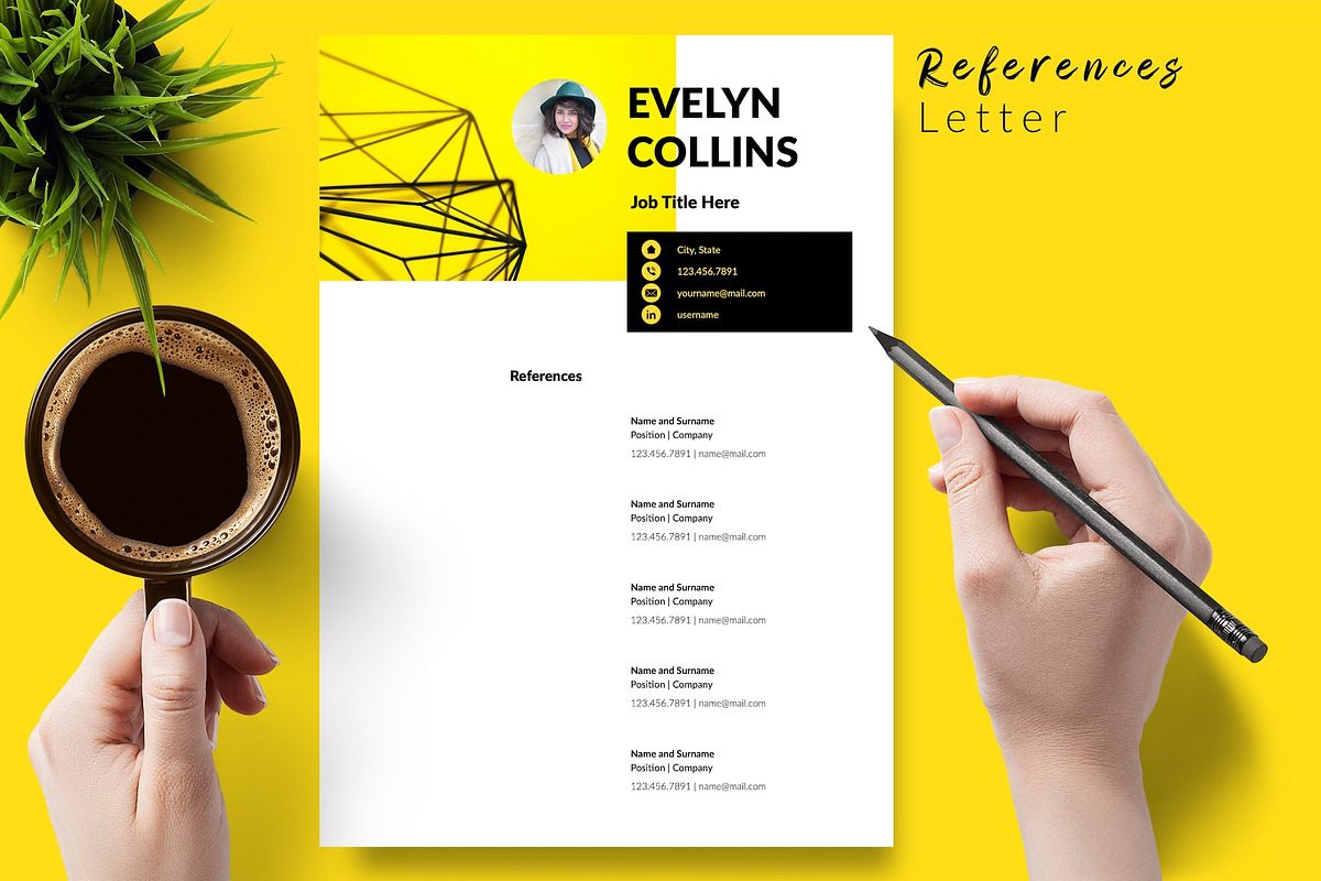 Modern Resume Bundle / CV - Evelyn, a Resume Template by Templates Design Co. (Photo 6 of 17)