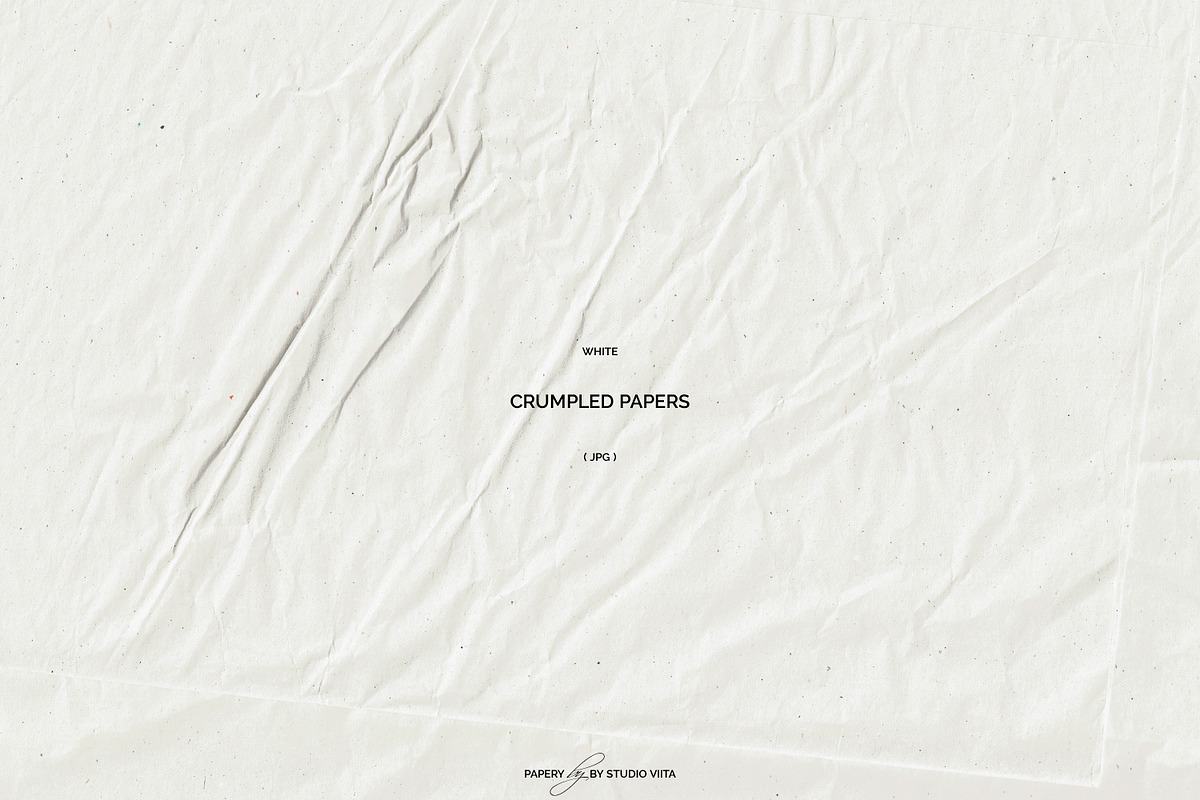 White Crumpled Paper Textures | JPG, a Texture Graphic by Studio Viita (Photo 7 of 9)