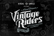 Sale Hand Drawn Vintage Riders+Bonus, a Graphic by Heybing Supply Co. (Thumbnail 4 of 5)