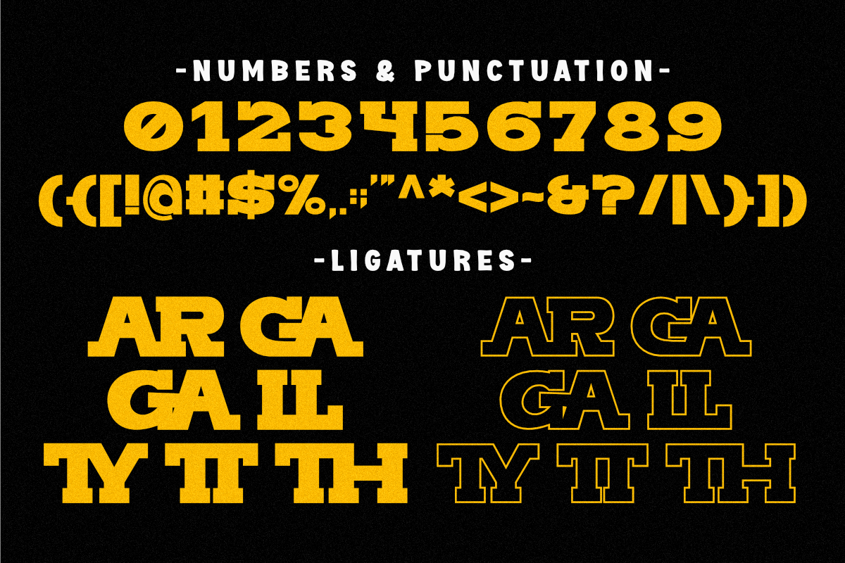 Sporty Varsity - Condensed Slab, a Slab Serif Font by Pian45 Studio (Photo 4 of 10)