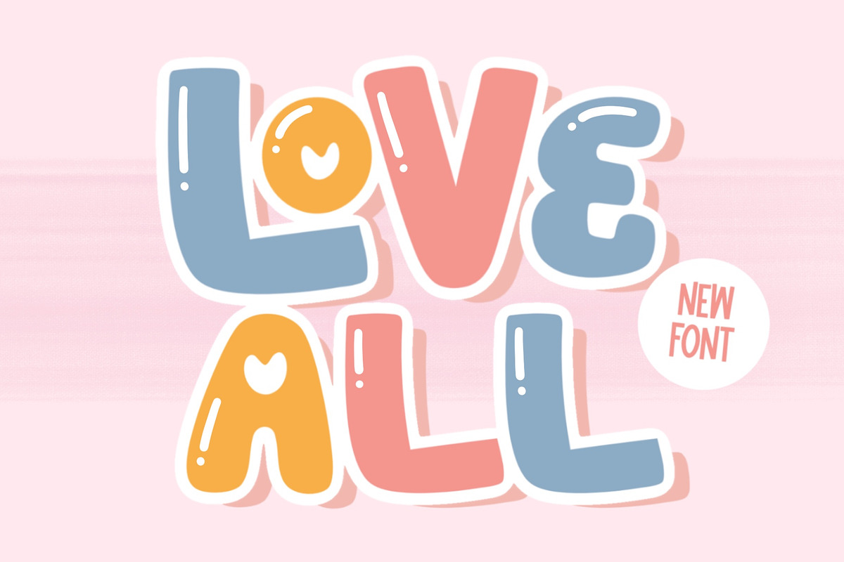 Love All Font, a Handwritten Font by MyFontsShop (Photo 1 of 5)