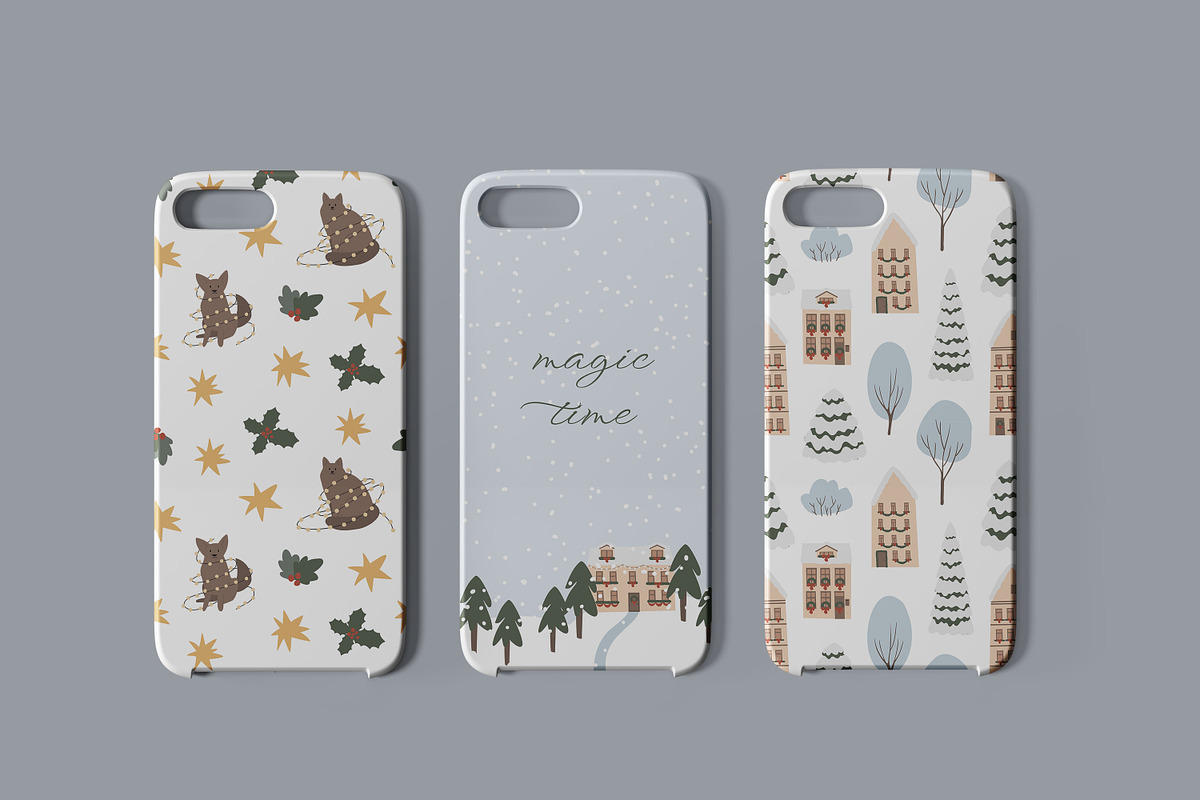 Christmas winter city clipart, a Person Illustration by LyubovZaytseva (Photo 20 of 23)