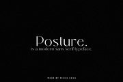 posture - modern sans serif, a Serif Font by Misha Sova (Thumbnail 2 of 7)