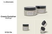 Cream Container Mockup, a Packaging Mockup by ulfatunnazira (Thumbnail 1 of 9)