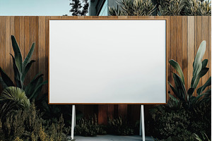 Outdoor billboard with a blank white, a Nature Photo by Sergey Kotenev