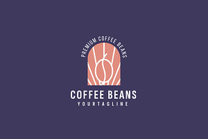 Coffee Beans Logo Illustration