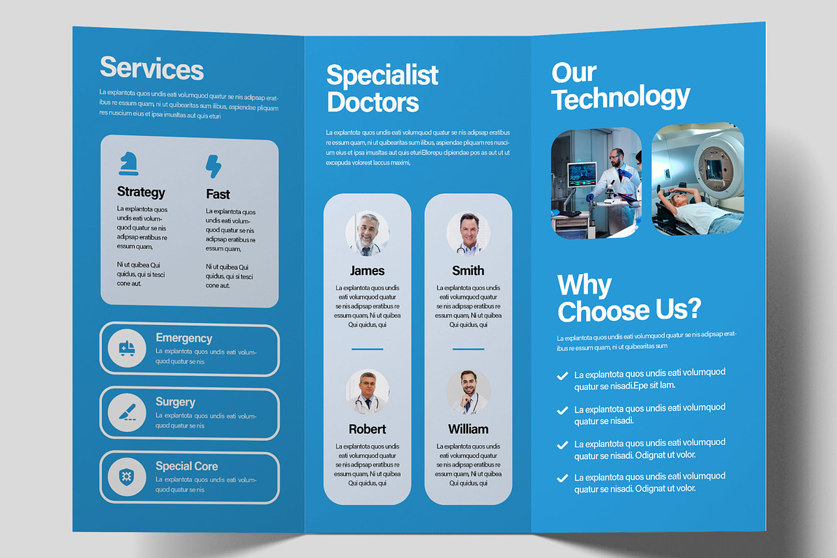 Healthcare Services Trifold Brochure, a Brochure Template by ContestDesign (Photo 3 of 3)