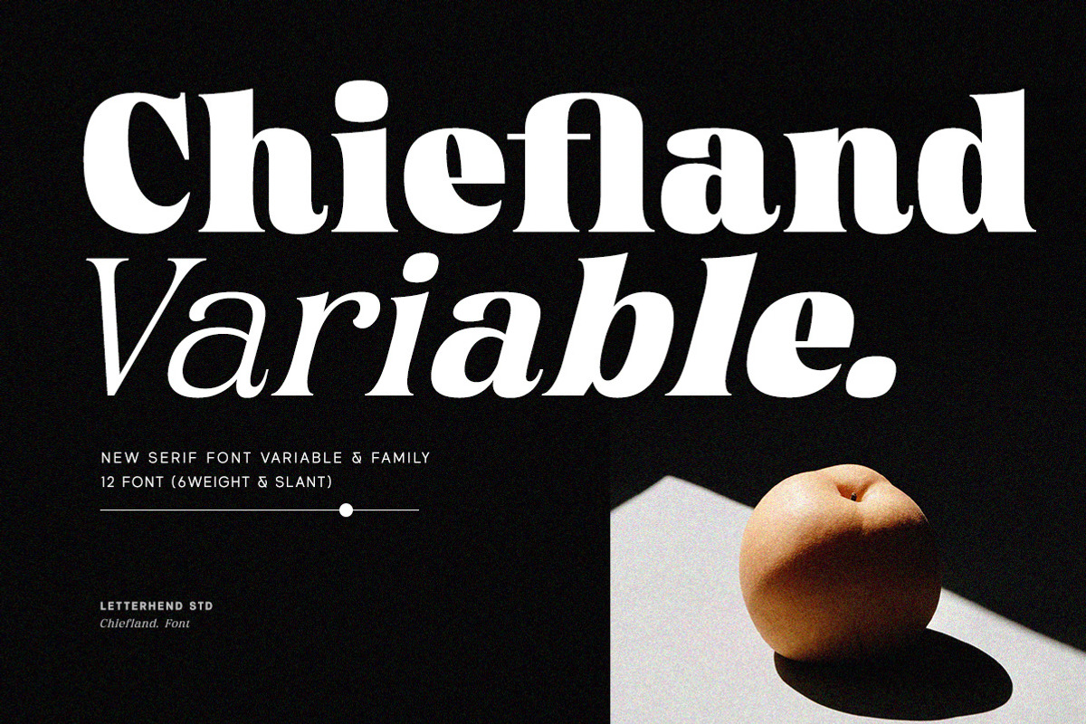 Chiefland Variable - 6 Weight Style, a Serif Font by Letterhend Studio (Photo 1 of 14)