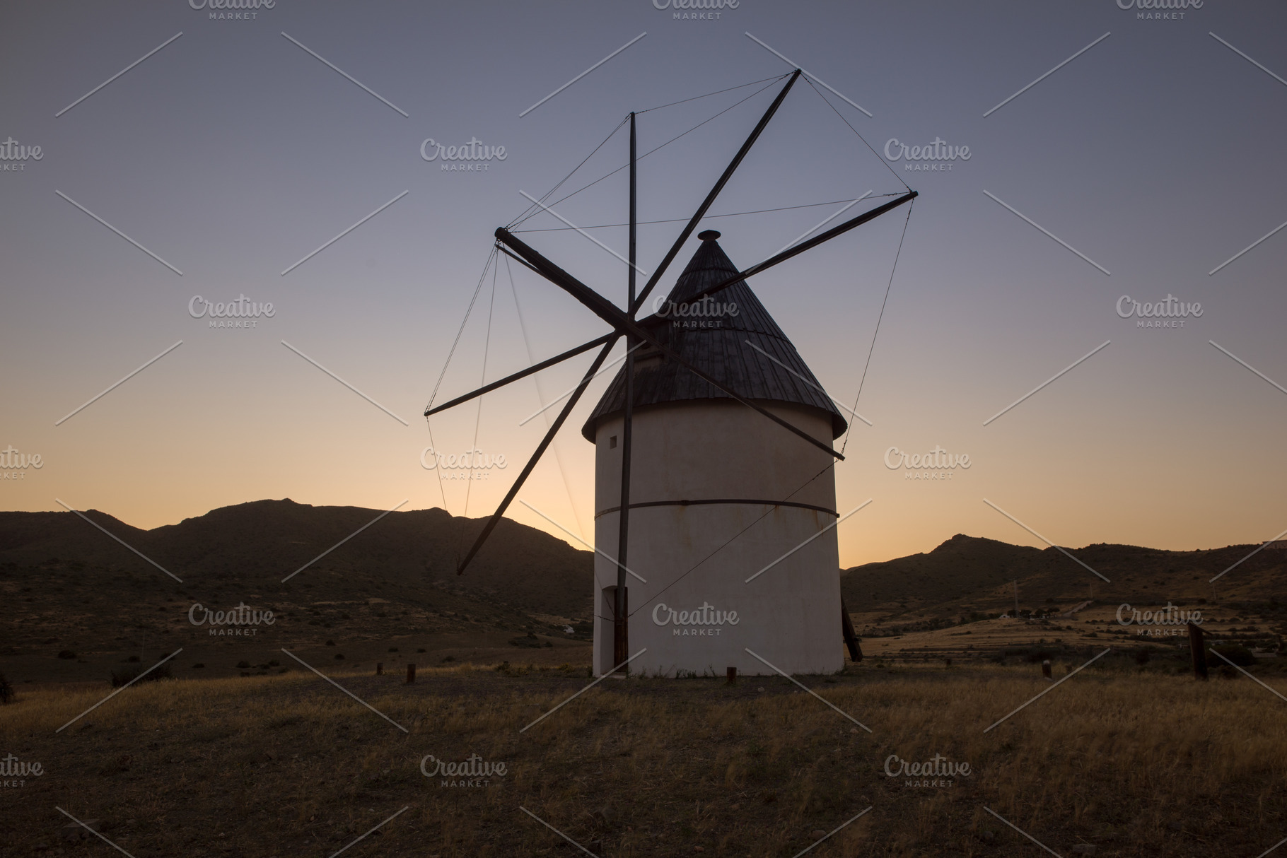 Windmill featuring almeria, andalusia, and architecture, a Nature Photo by Vicente Soler