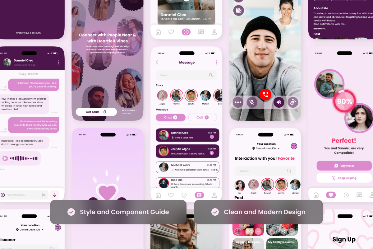 Love Person - Social & Dating App UI, an App Template by twinstd (Photo 3 of 5)