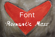 Font Romantic Mess., a Handwritten Font by Digital illustration shop (Thumbnail 1 of 5)