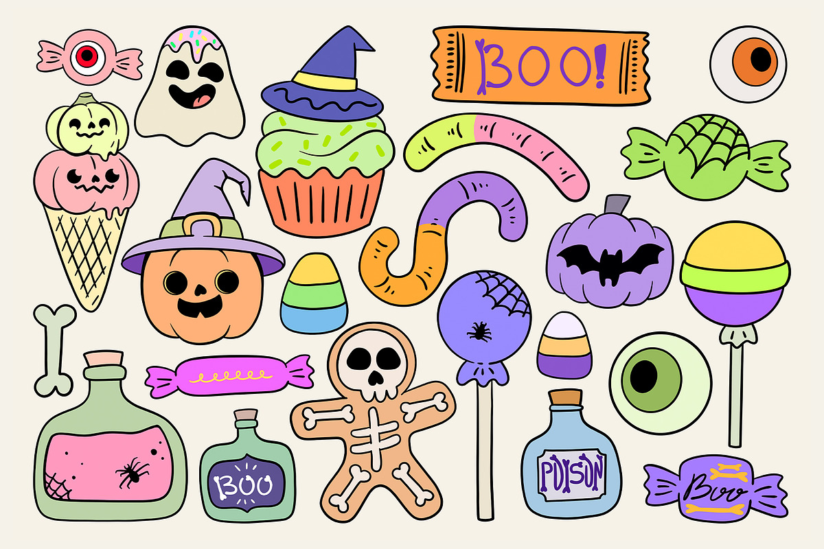 Whimsical Halloween Illustrations, a Seasonal Illustration by Alina Sh (Photo 3 of 8)