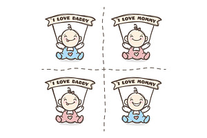 Cute Baby Boy and Girl