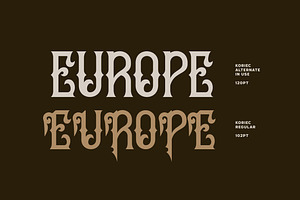 Koriec - Modern Blackletter Font