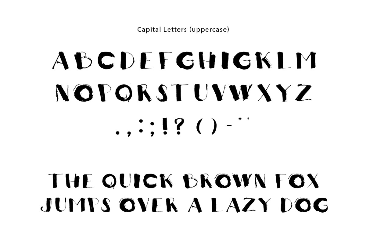 Thick Pen Font preview 2